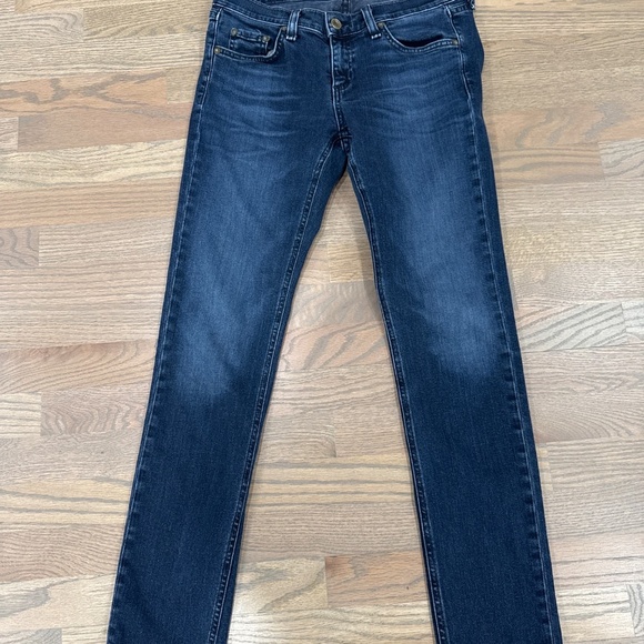 Rag and bone dark wash straight leg jeans Size 26 - Picture 2 of 4